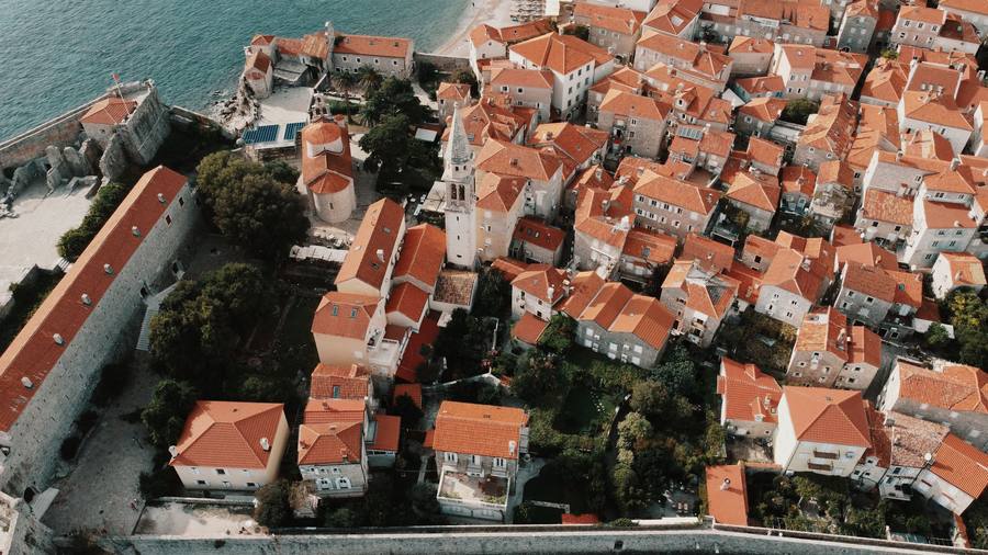 Stari grad Korčula, s mora