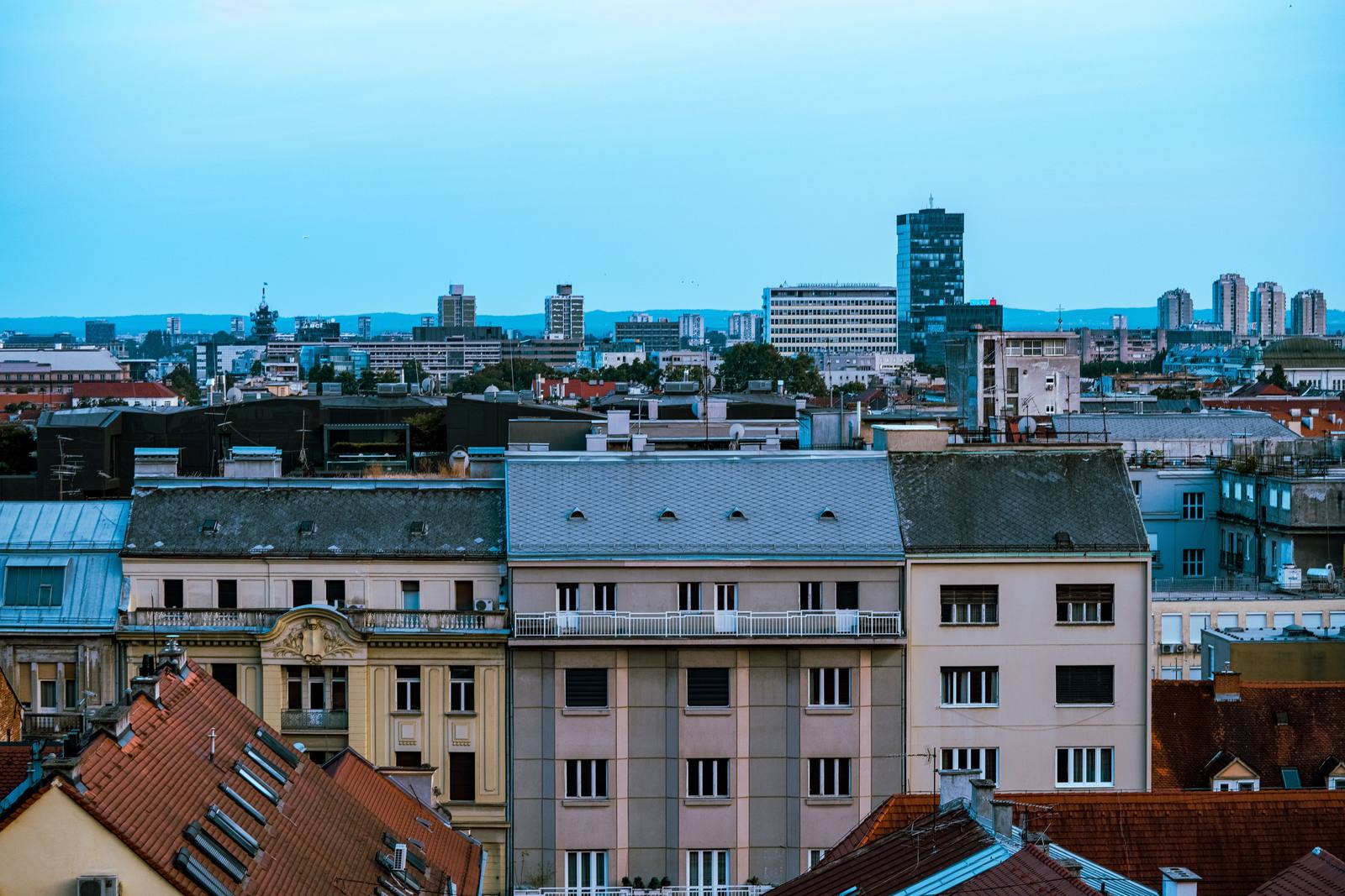 Zagreb, pogled na krovove grada